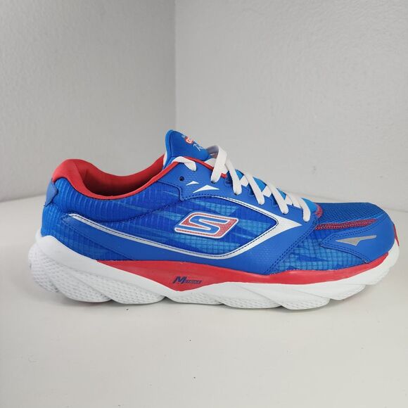 Skechers GOrun Ride 3 Running Shoes Blue Red White Men’s Size 13 Lightweight - Picture 7 of 13